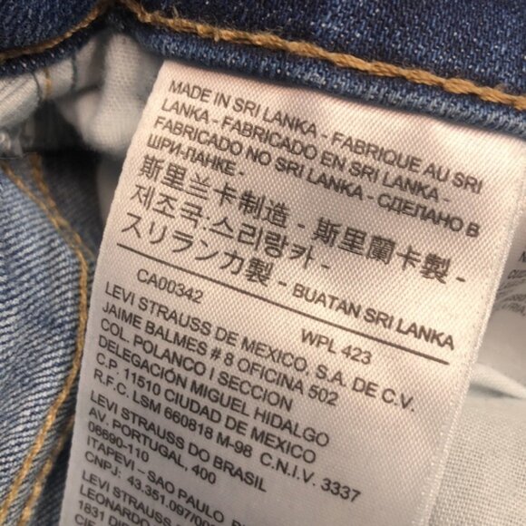 LEVI 721 HIGH-RISE SKINNY CUTOFF JEAN SHORTS 6/28 🇺🇸 - Picture 9 of 11